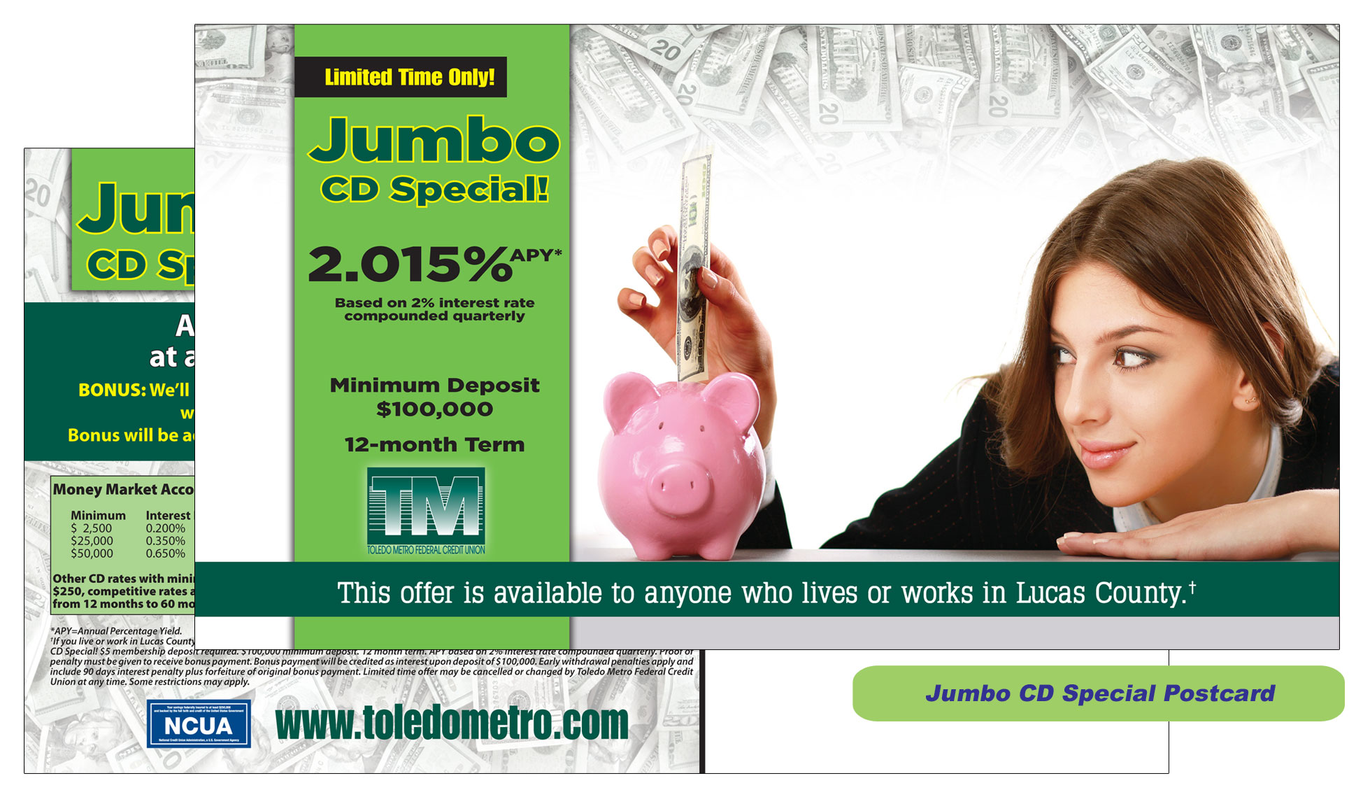 A large advertisement for a jumbo cd special.